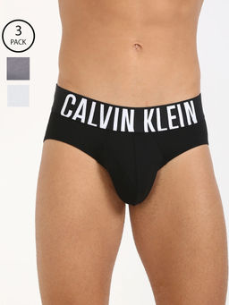 Calvin Klein - Men Multi-Color Solid Briefs (Pack of 3)