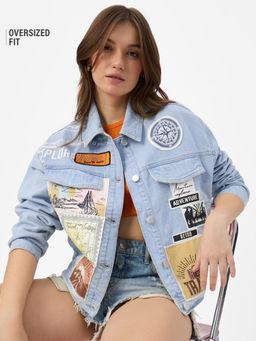 The Souled Store - Originals Denim: Travel Women Blue Jacket