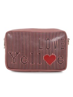 Yelloe - Pink Printed Sling Bag