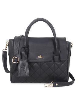 Yelloe - Black Quilted Hand Bag with Long Sling