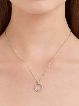 SWAROVSKI - Rhodium Plated Constella White Necklace