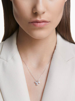 SWAROVSKI - Rhodium Plated Cluster White Mesmera Pendant Necklace