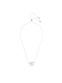 SWAROVSKI - Rhodium Plated Interlocking Loop Dextera Pendant Necklace