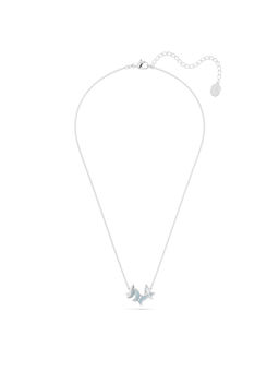 SWAROVSKI - Rhodium Plated Butterfly Blue Lilia Necklace