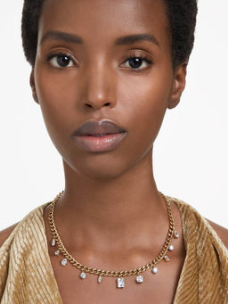 SWAROVSKI - Gold-Tone Plated Mixed Cuts White Imber Necklace