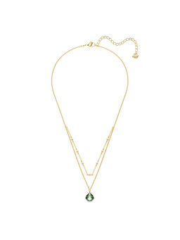 SWAROVSKI - Tessa Pendant Green Gold-Tone Plated