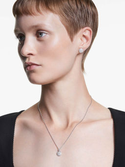 SWAROVSKI - Rhodium Plated White Sublima Jewellery Set