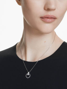 SWAROVSKI - Rhodium Plated Pave Round Cut White Constella Necklace