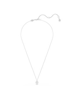 SWAROVSKI - Rhodium Plated Round Cut Sphere White Dextera Necklace