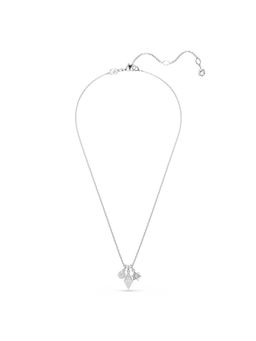 SWAROVSKI - Rhodium Plated Round Cut Sphere White Dextera Necklace