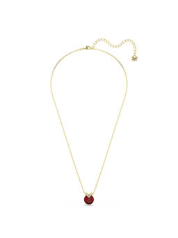 SWAROVSKI - Gold Plated Round Cut Red Bella Pendant Necklace