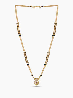 SWASHAA - Devanshi Chakra Diamond Gold Mangalsutra