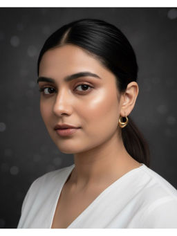 Shopsiiri - Boho Glow Hoops Gold Plated Lightweight Daily Wear Ethnic Earrings