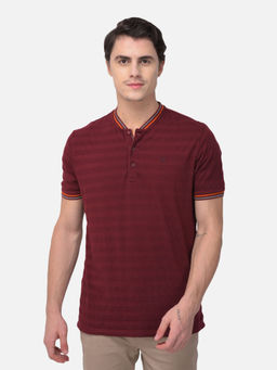 WOODS - Burgundy T-shirt
