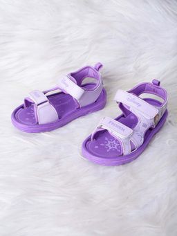 Kidsville - Official Frozen Printed Purple Girls Sandals