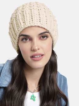 Magic Needles - Cream Beanie Cap