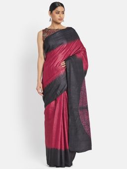 Fabindia - Silk Solid Saree