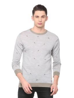 Simon Carter - Men Grey Sweater