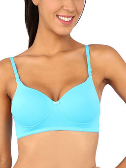 Bralux - Rose Padded Bra-Aqua