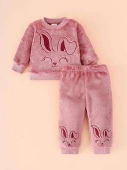 Hopscotch - Bunny Embroidered Jogger Set