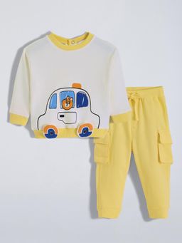 Hopscotch - Vehicle Cotton Jogger Set
