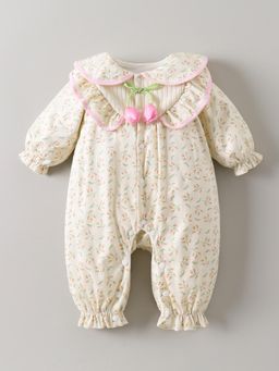 Hopscotch - Floral Applique Bodysuit
