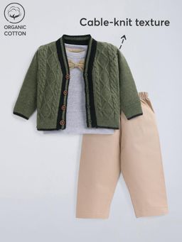 Hopscotch - Textured Cotton Pant