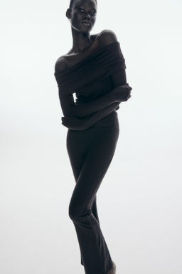 H&M - Women Black Fla Leggings