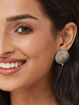 Fabindia - Multi-Color Metal Drop Earrings