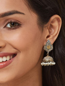 Fabindia - White Metal Jhumka Earrings