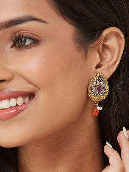 Fabindia - Multi-Color Metal Dangler Earrings