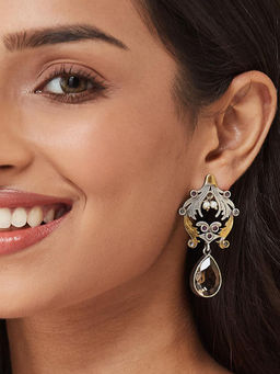 Fabindia - Brown Metal Dangler Earrings