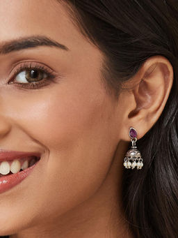 Fabindia - Pink Jhumka Earrings