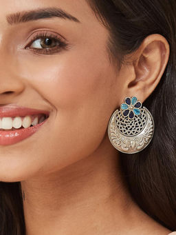 Fabindia - Multi-Color Metal Drop Earrings
