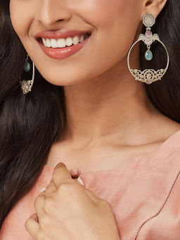 Fabindia - Blue Metal Dangler Earrings