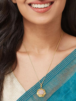 Fabindia - Pink Long Necklace