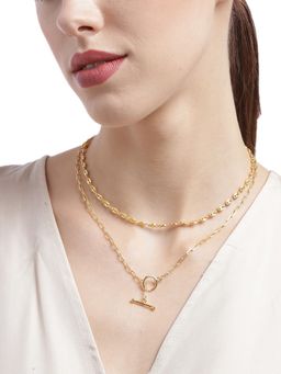 Carlton London - Gold-Plated Brass Layered Necklace