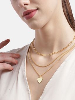 Carlton London - Gold-Plated Brass Layered Necklace