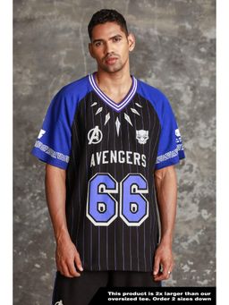 Bonkers Corner - Men Blue Cotton Typography Regular Fit Jersey