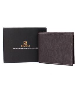 Cimoni - Men Leather Brown Wallet
