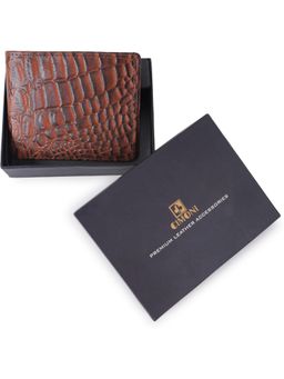 Cimoni - Classic Design Genuine Leather Slim Travel Brown Wallet
