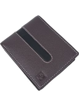 Cimoni - Classic Leather Ultra Slim Strong Stitching Brown Wallet