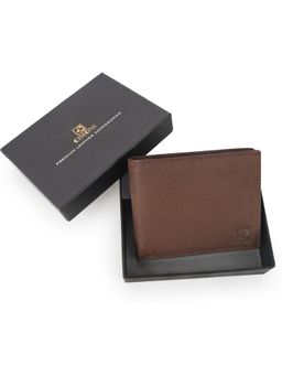 Cimoni - Classy Leather Ultra Slim Strong Stitching Brown Wallet