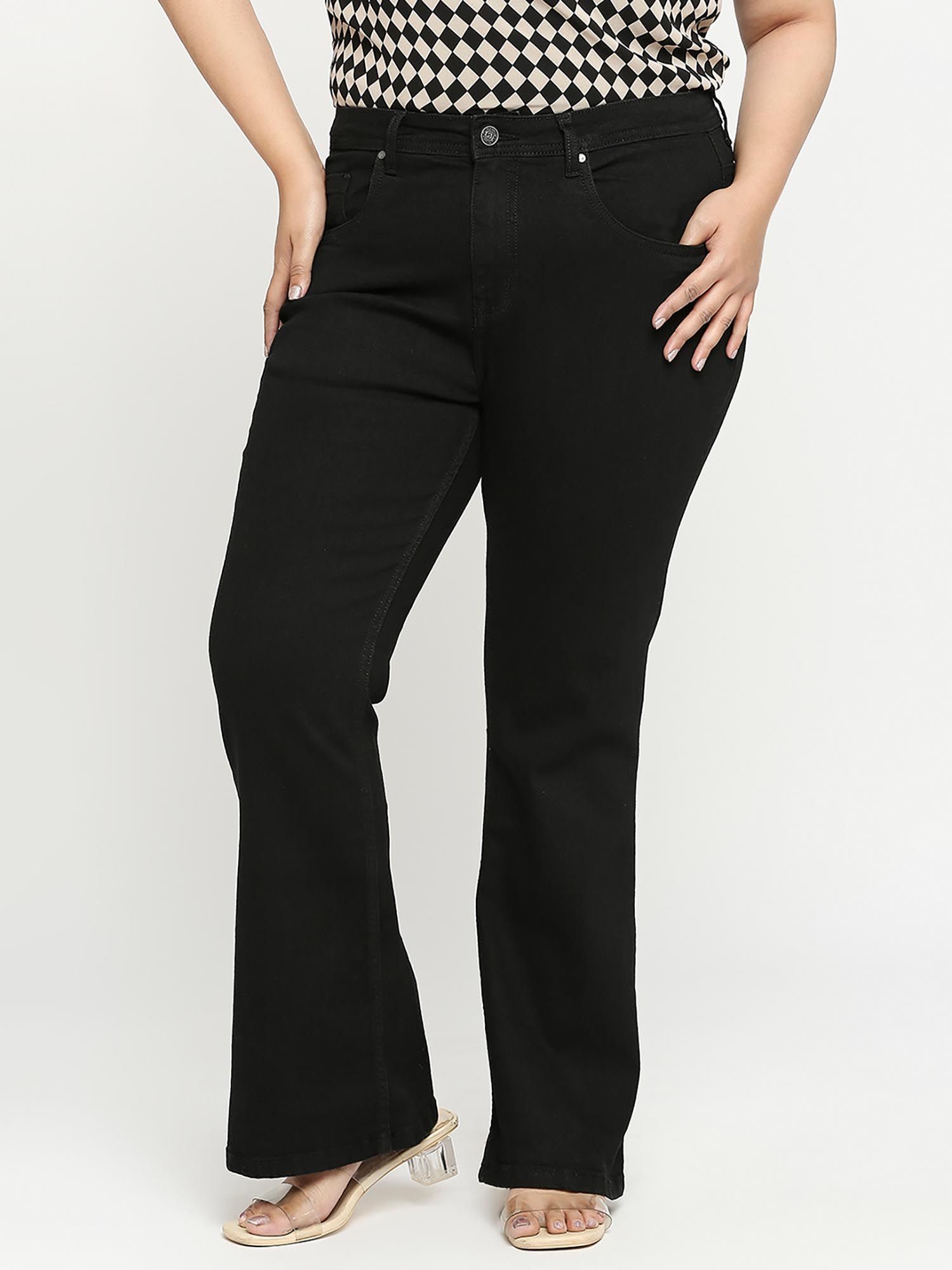 turning blue Turning Black Boot Cut High Rise for Women-picture-25