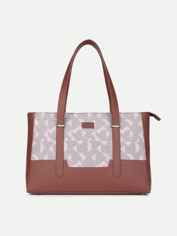Zouk - Aravalli Abstract Teacher Tote Bag with Laptop Sleeve (Set of 2)