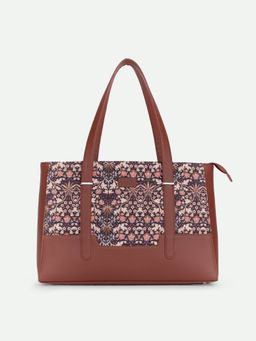 Zouk - Kashmir Blooms Teacher Tote Bag with Laptop Sleeve (Set of 2)