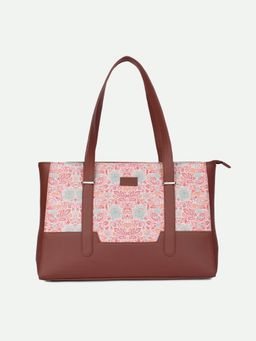 Zouk - Mangalore Blossoms Teacher Tote Bag with Laptop Sleeve (Set of 2)