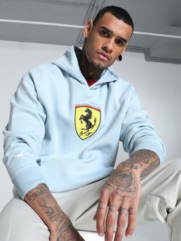 Puma - Ferrari Race Bigshield Men Blue Hoodie
