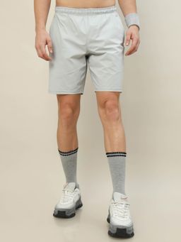 Technosport - Mens Grey TECHNOLITE Solid Relax Fit Sports Shorts
