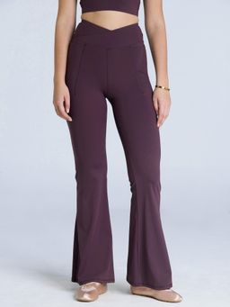 Cava Athleisure - Wine Tall Hourglass Flared Leggings